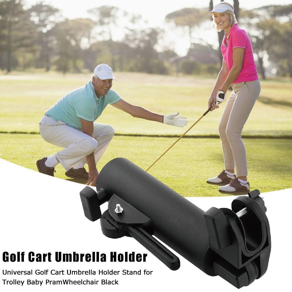 1pc udendørs trolley baby barnevogn golfvogn lås kørestol stativ universal tilbehør dobbelt stik holder umbr  v5 t 6