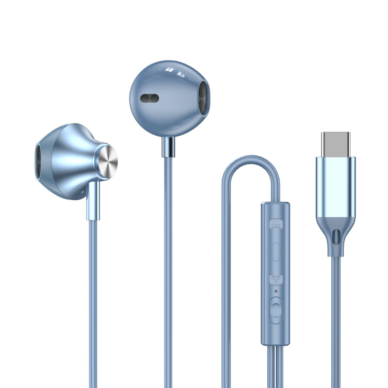 Typ C 3,5mm HIFI Stereo Verdrahtete Kopfhörer Schwere Bass in Ohr Kopfhörer Mit Mic Ohrhörer Lärm die Ermäßigung Gamer Headset für Xiaomi: Rosa