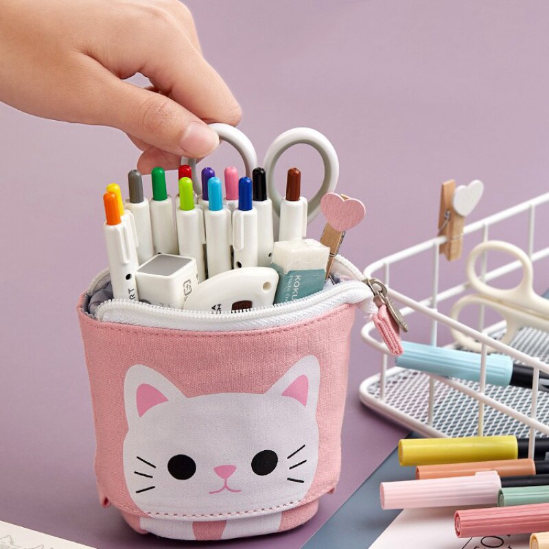 Estuche para lápices Pop-up, portalápices multifuncional, papelería, escuela, oficina, suministros en Stock