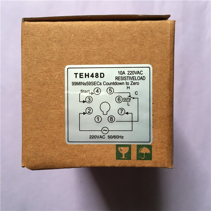 Original South / Setstar TEH-48D gas electric oven timer time relay timer alarm TEH48D 99M59S tsz48 220V 10A