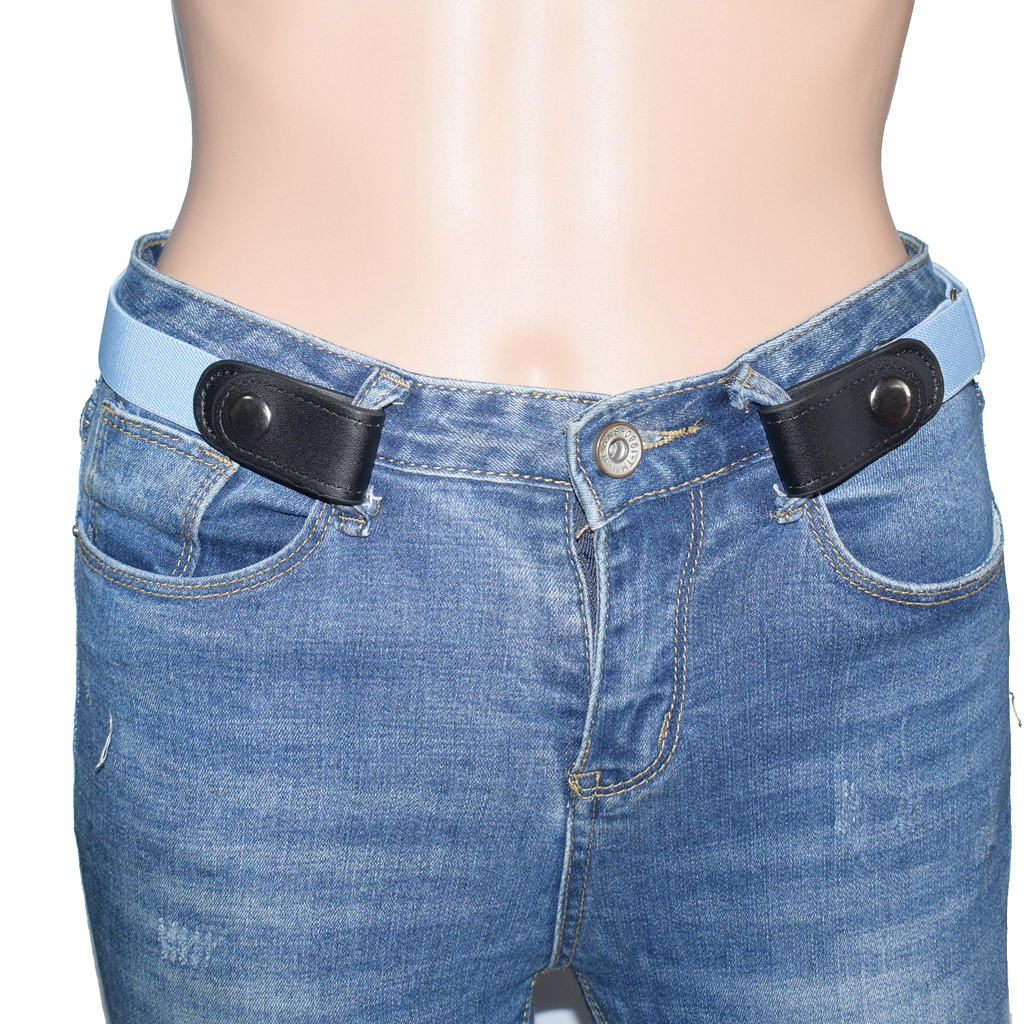 Gesp-Gratis Elastische Gesp Volwassen Onzichtbare Elastische Riem voor Jeans dames comfortabele elastische geen gesp riem