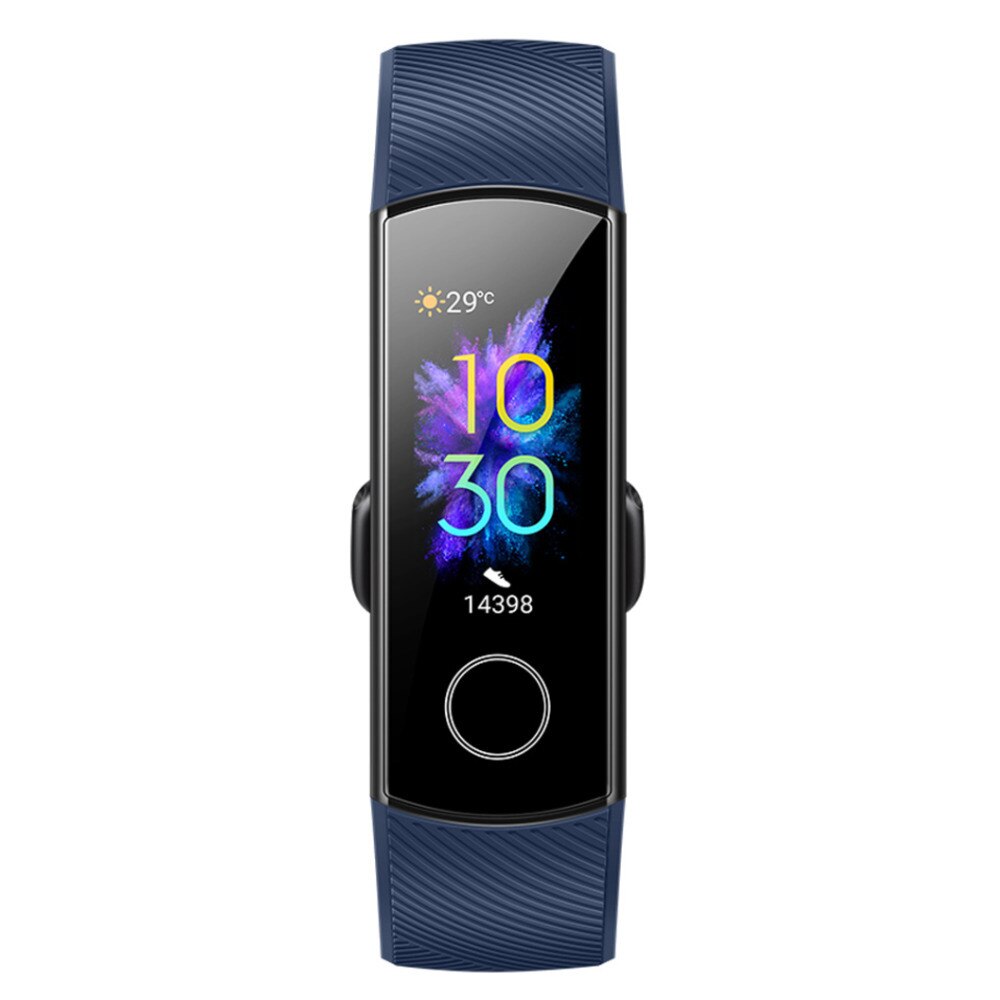 Originele Huawei Honor Band 5 Smart Armband Bloed Zuurstof Kleur Touch Screen Fitness Hartslag Waterdicht Smart Horloge: Marineblauw