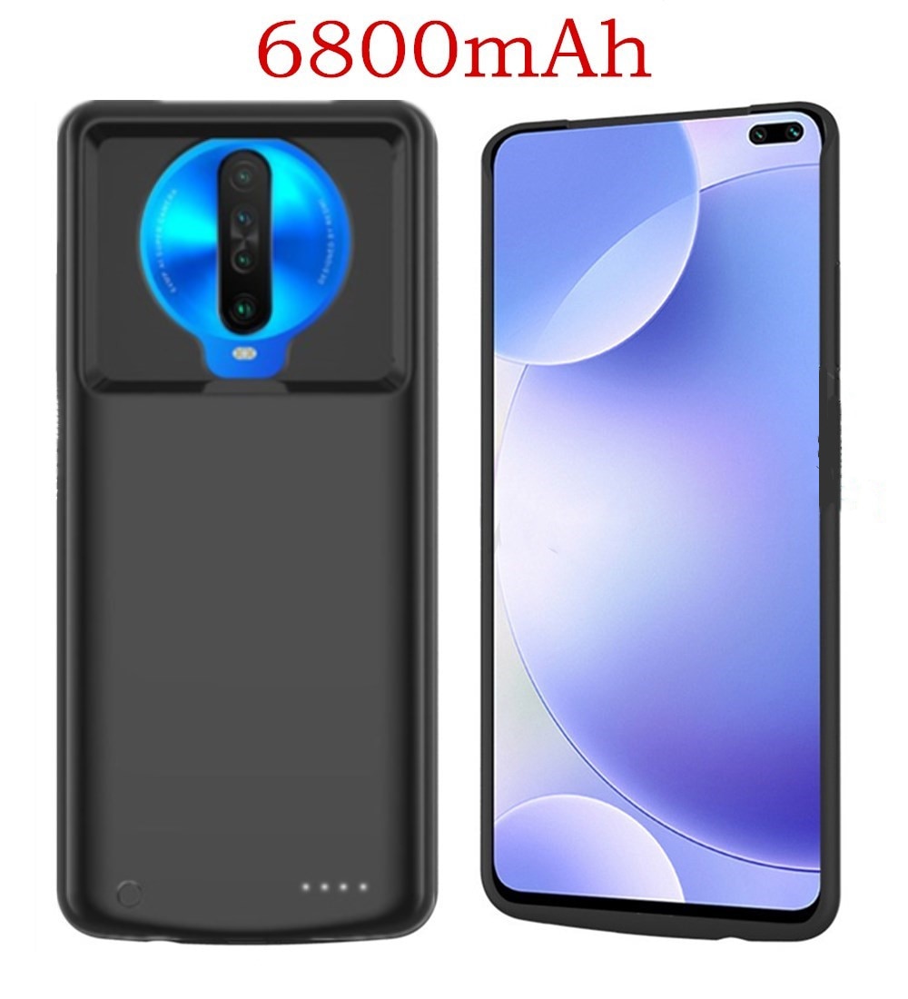 6800Mah Portable Power Bank Batterij Oplader Gevallen Voor Xiaomi Redmi Poco X3 Batterij Case Batterij Opladen Cover Voor Pocophone x3