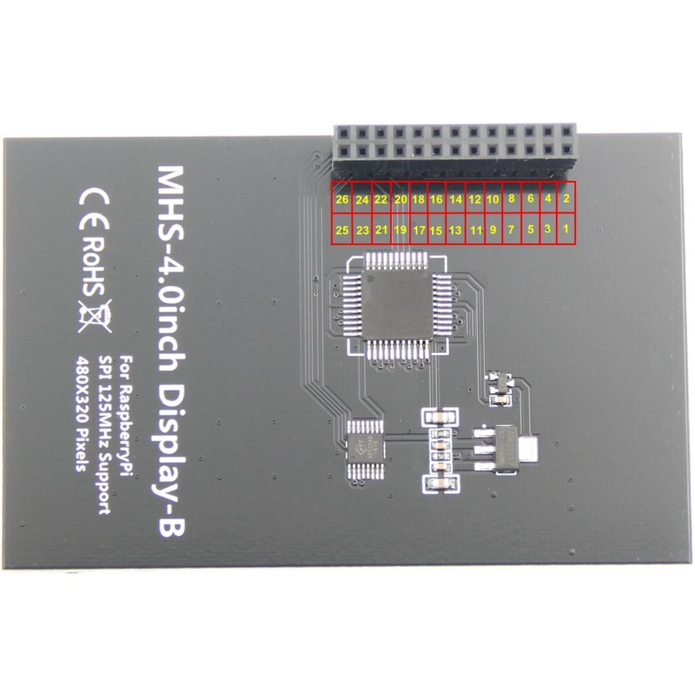 Touch Screen Spi 800X480 4 Inch Display Module 800*480 Ips Touchscreen Voor Raspberry Pi 4 Model B 3B +/3B/2B/B +