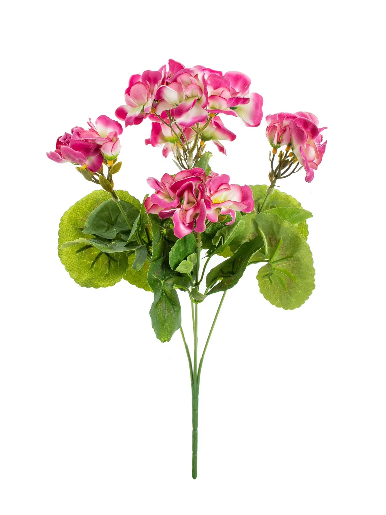 1Pc Begonia Flower Artificial Plants Wedding Background Wall Decor Home Windowsill Bonsai Christmas Garlands Vase DIY Scrapbook: Deep Pink