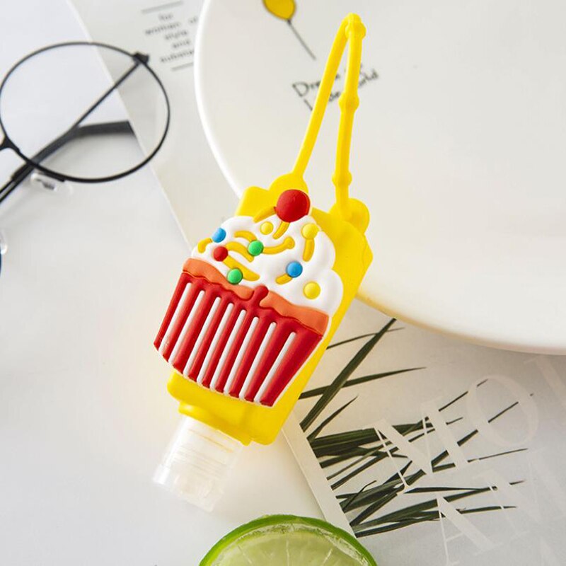 30ML Silicone Hand Sanitizer Holder Travel Portable Safe Gel Holder Hangable Liquid Soap Dispenser Containers Multiple styles: H