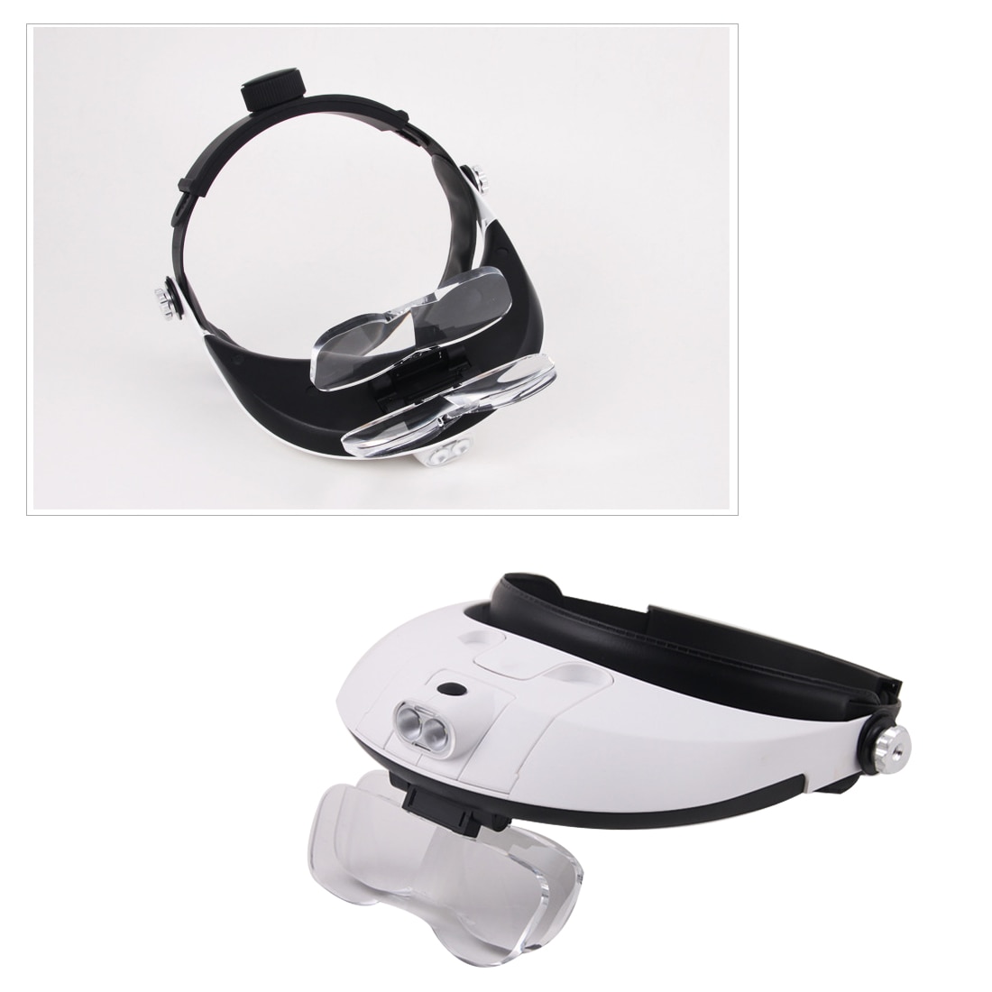 Vincha 5 lentes binoculares de tercera mano lupa luz joyería reparación lectura lupa Lupas dentales 2.5x 1.0x 1.5x 2.0x