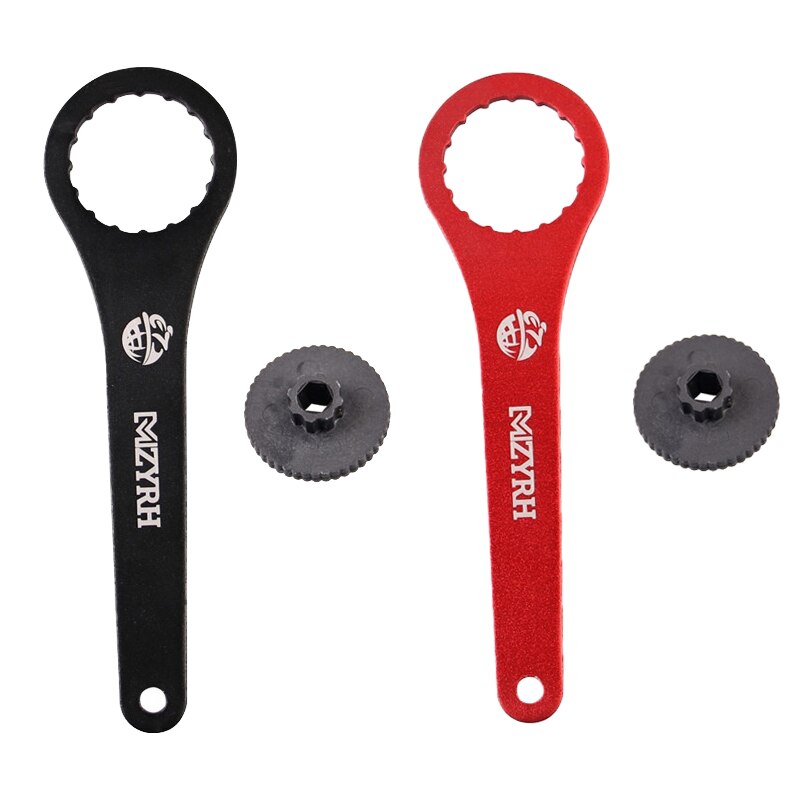Bicycle BB Bottom Brackets Wrench Removal And Installation Tool For BB44mm-16 Bike Tool Spanner Repair Tool With crank cover: Black-Red