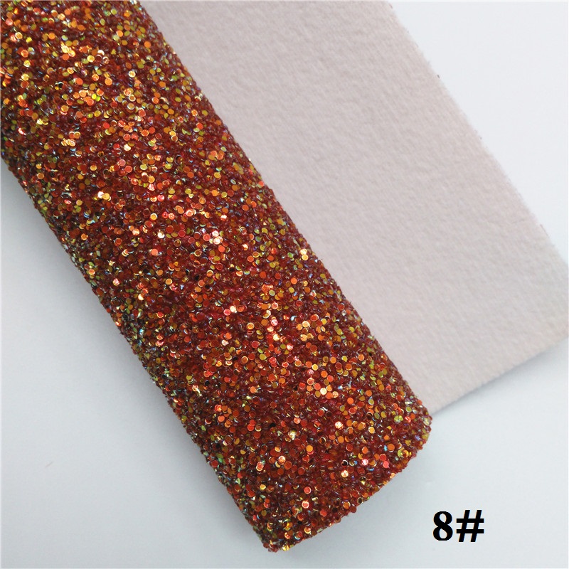 Glitterwishcome 21X29CM A4 taille paillettes tissu, gros cuir pailleté, Faux cuir PU tissu vinyle pour les arcs, GM502A: 8