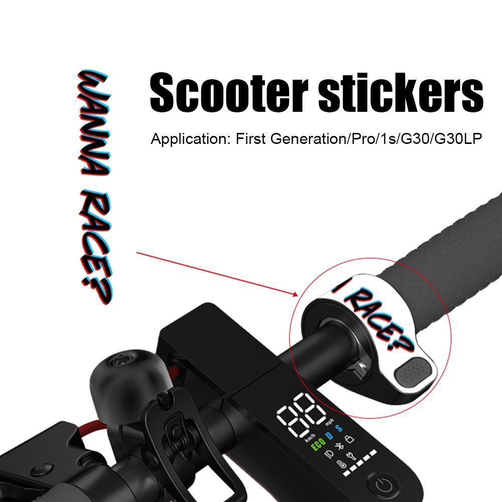 Adatto per Xiaomi scooter modifica adesivi no. pro M365 1s G30 9 quadrante acceleratore MAX 2 adesivi dito bastone scooter