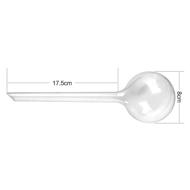Rund boll imitation glas glödlampa sfärisk blomma automatisk automatisk latvattnare inomhus växt trädgård vattnare resa droppare: Vit