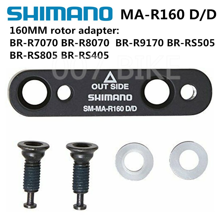 Shimano Original SM-MA R160D/D de ROTOR de freno de disco adaptador 160mm SM MA R160 D/BR R8070 R7070 R9170 RS805 RS505 de freno