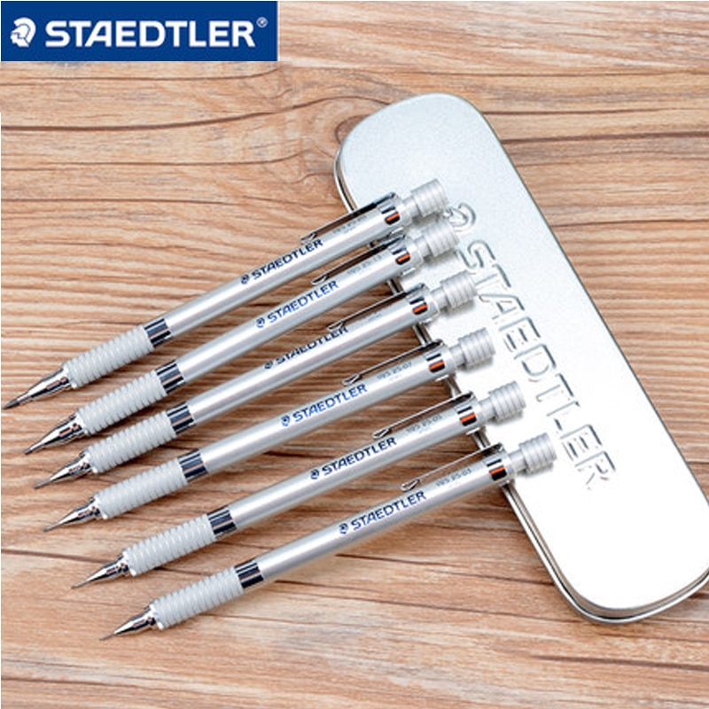2 stykker tysk staedtler 925 25 metal | tegning | mekanisk blyant 0.3 | 0.5 | 0.7 | 0.9 |