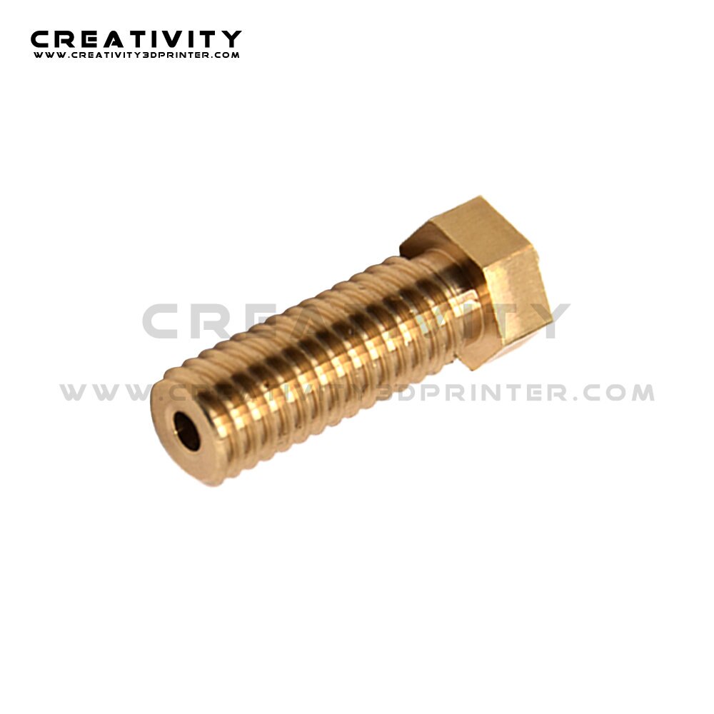 3D Printer Volcano Brass stainless steel Titanium Nozzles 0.4mm For 1.75mm Filament Extruder Nozzle Sidewinder X1&amp; Genius Nozzle: 1PC Brass