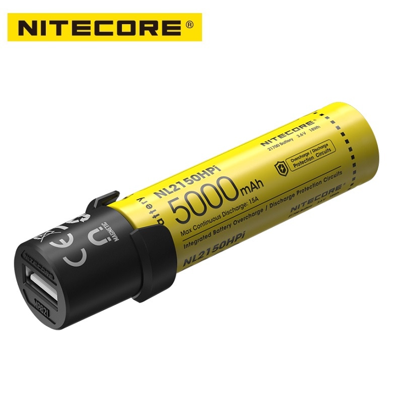 NITECORE 3-in-1 21700 Intelligent Battery System NL2150HPi Rechargeable Battery+ MPB21 Powerbank+ML21 High CRI LED Camping light