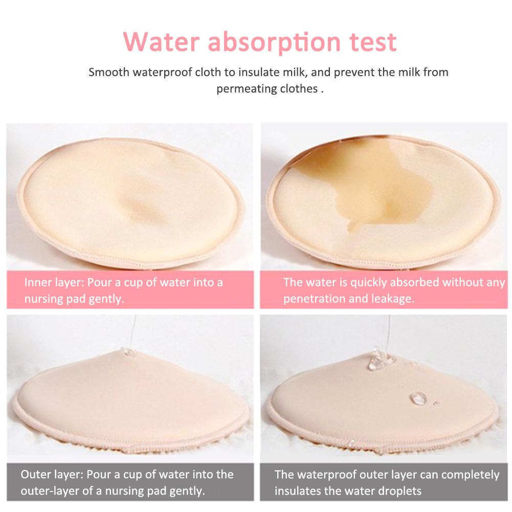 10 Pcs Mom Cutton Brust Pflege Pad Wasserdicht Waschbar Fütterung Reusable Starke Pads