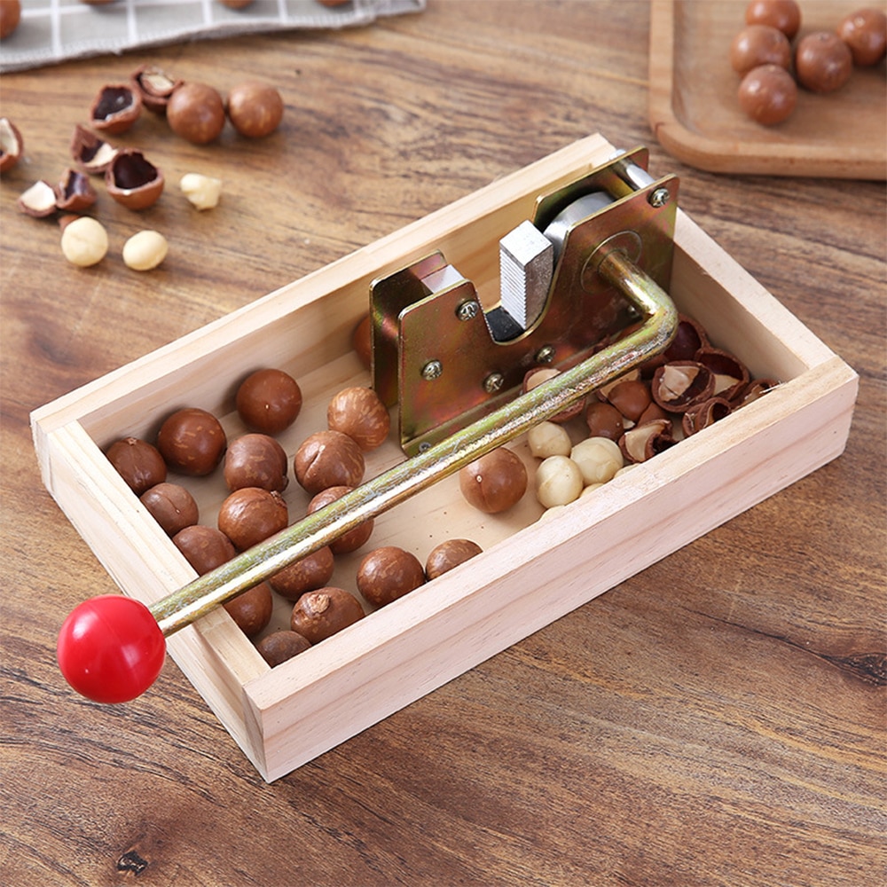 Pinzas para nueces Cascanueces de alta resistencia, máquina peladora con mango de Metal duradero para avellanas y nueces