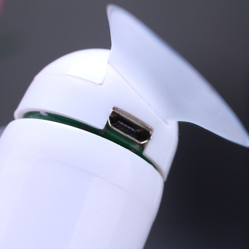 LED flashing word fan programmable mini USB projection fan