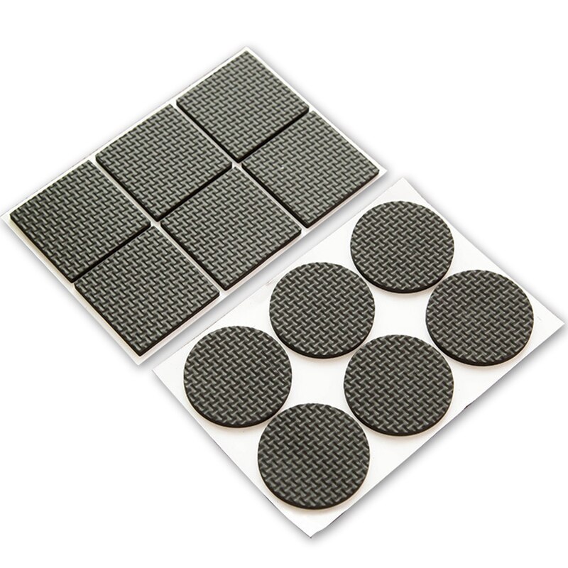 Adhesive Rubber Furniture Feet Floor Protector Pads Anti-Skid Scratch DIY Resistant Mats Table Legs Stools Chairs Protection