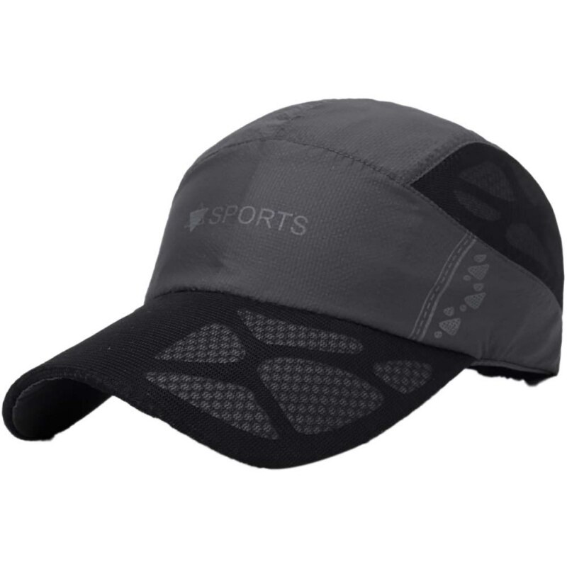 Sommer sport åndbar kasket hurtigtørrende mesh hatte mænd kvinder parasol kasketter udendørs klatring rejser vandreture hatte c: B