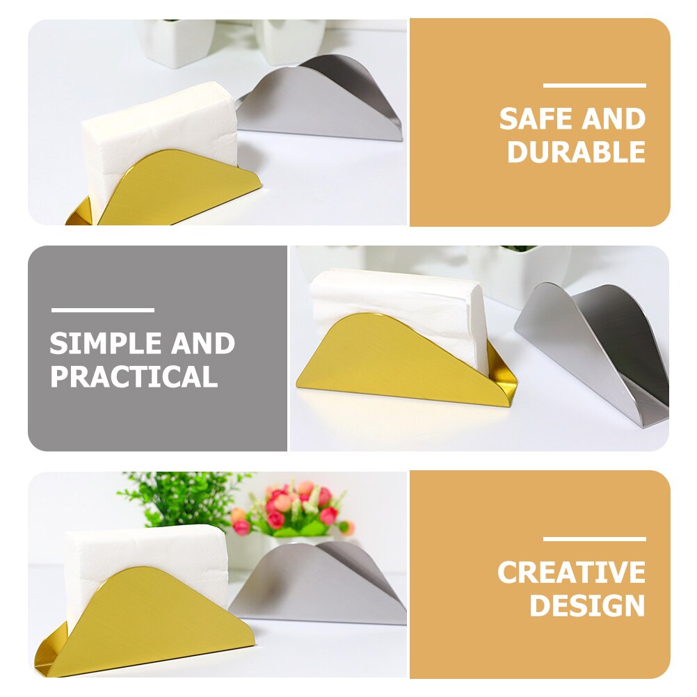 Driehoek Metalen Servethouder Restaurant Servethouder Desktop Servet Organizer