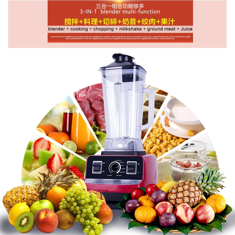 Blender PCmaterial Hand Mixer Juicer Portable 2.0L