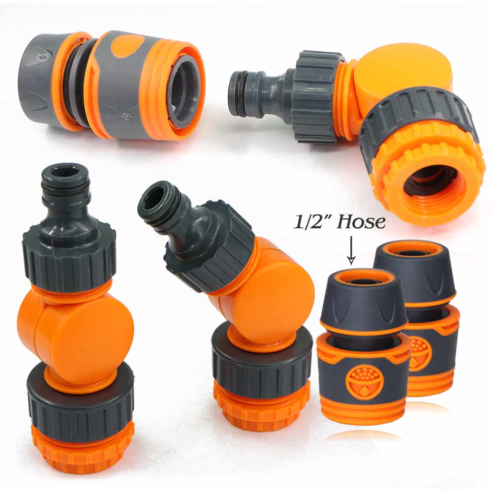 Tuinslang Kraan 1/2 "3/4" 1 "Draad Verstelbare Snelkoppelingen Voor 16Mm Buis Bewatering Fitting 180 ° Draaibare Kraan Joint