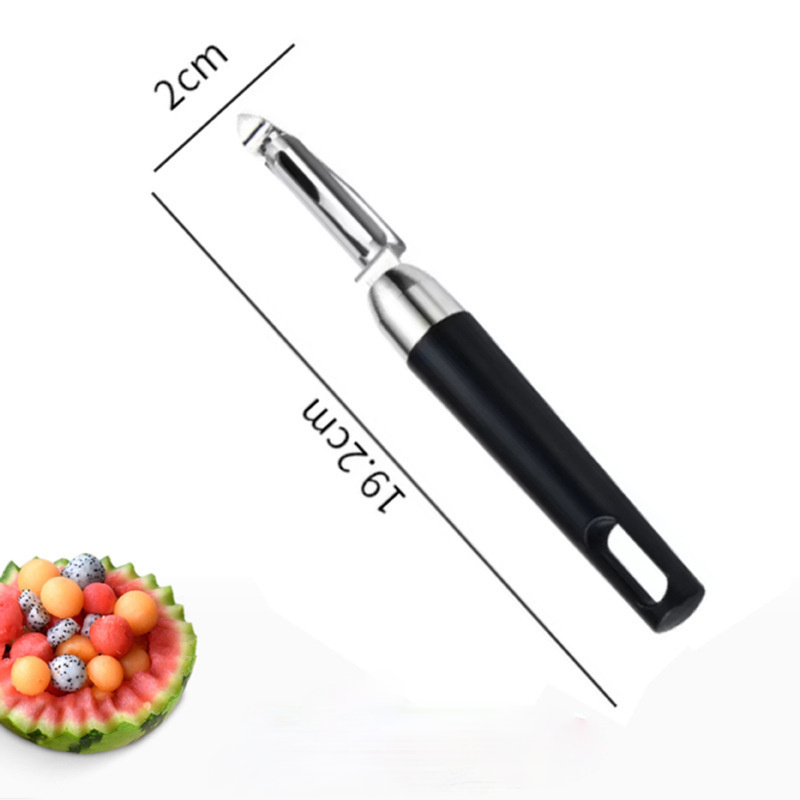 Stainless Steel Watermelon Slicer Cutter Peeler Carving Knife Vegetable Fruit Tools Kitchen Accessories Watermelon Spoon WQQB66: Triangular Planer