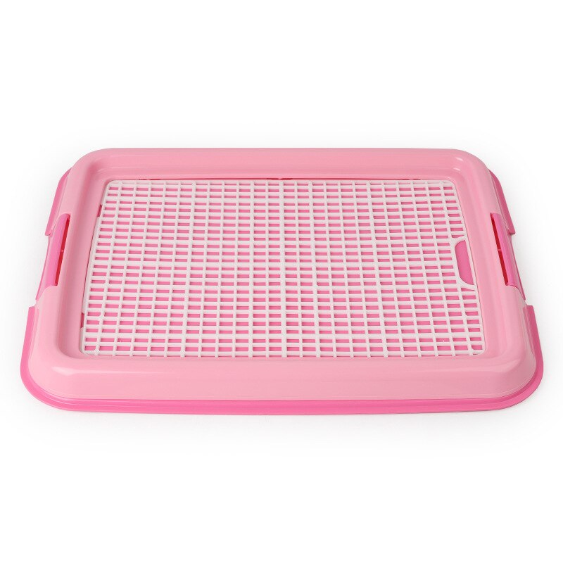 Animal de compagnie chien maille chien toilette pipi plateau tapis chat pot pour animaux de compagnie toilette chiot pipi formation propre toilette pour chiens résine animal Puuy Pad: Rose