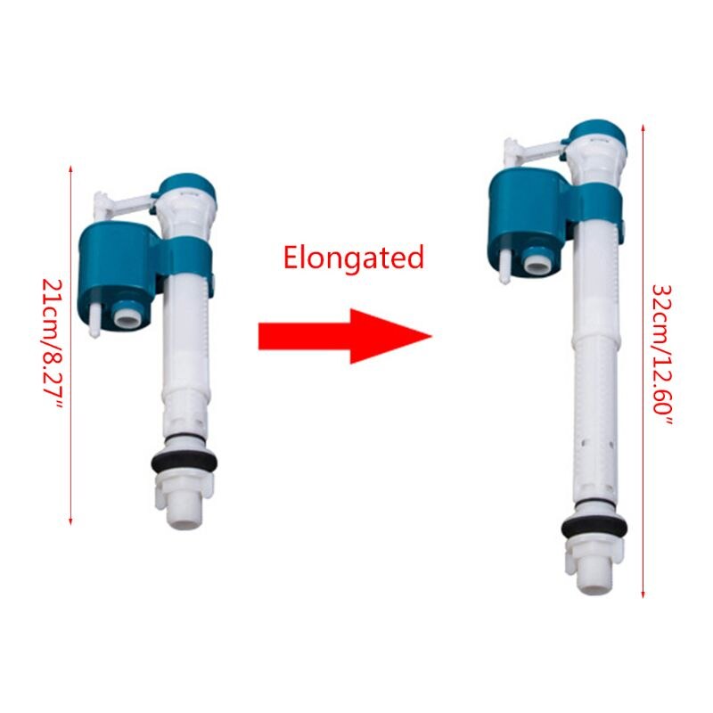 Bottom Entry Shank Inlet Valve Adjustable Flush Push Button Water Cistern Valve for Home Bathroom Toilet Tools