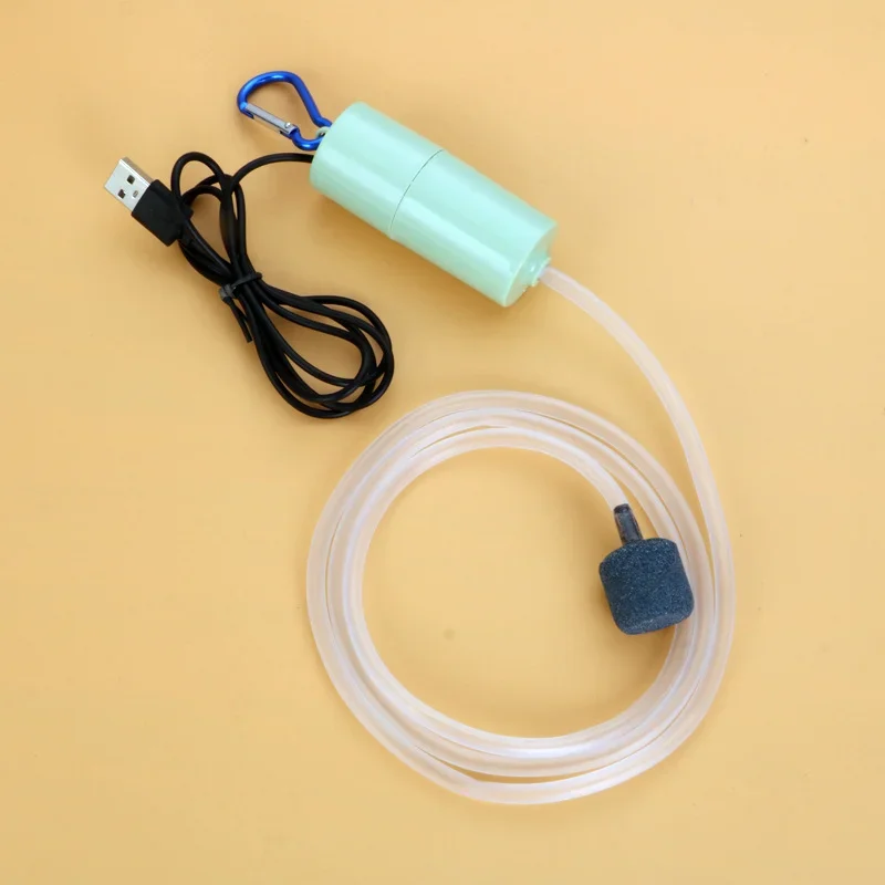 Aquarium Zuurstof Luchtpomp Aquarium USB Stille Luchtcompressor Beluchter Draagbare Mini Kleine Oxygenator Aquarium Accessoires 5v 1W