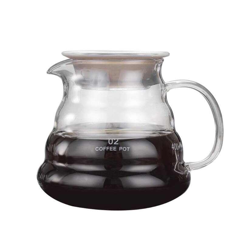 Pour Over Coffee Dripper Glass Slow Brewing Accessories for Home Cafe Restaurant Q6PE