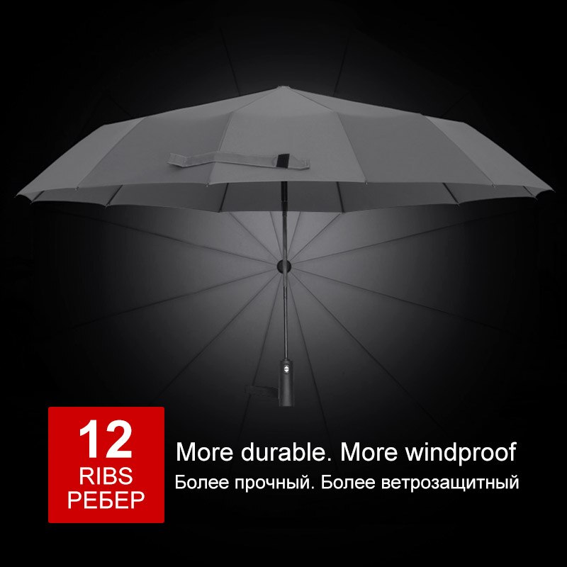 12K Windproof Double Layer Resistant Umbrella Fully Automatic Rain Men Women Strong Luxury Business Male Large Umbrellas Parasol