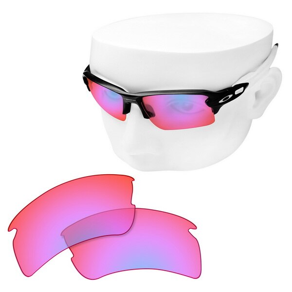 OOWLIT Polarized Replacement Lenses for-Oakley Flak 2.0 XL OO9188 Sunglasses: Cobalt Pink