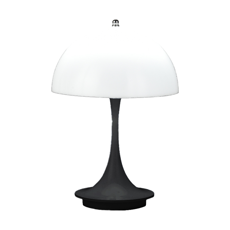 Danish mushroom table lamp Nordic modern high-end atmospheric charging bedroom bedside living room decorative light: GRAY