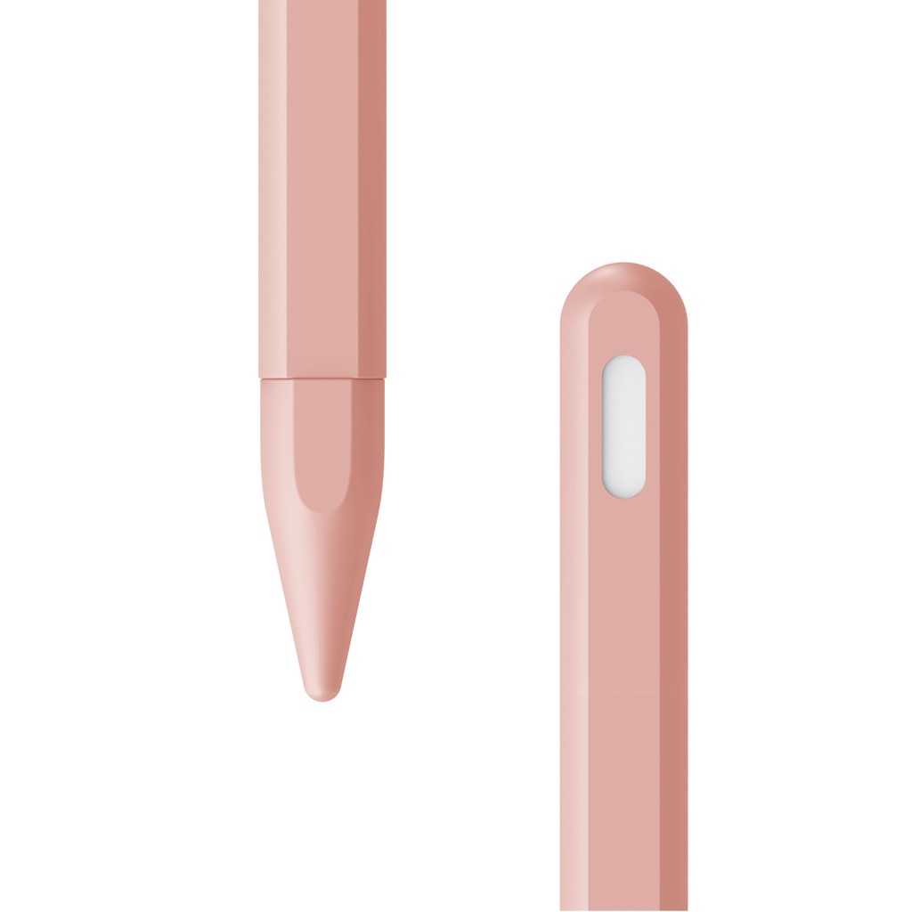 Elastyczne Silikonowe Etui Ochronne na Rysik - Pokrowiec Grip na Apple Pencil 2: Różowy