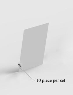 Lente frameloze kaartlijst in scandinavische minimalistische labelhouder bureaubordclip bruiloft naamkaarthouder foto memo notitie pin: Enkele clip 5 stuks