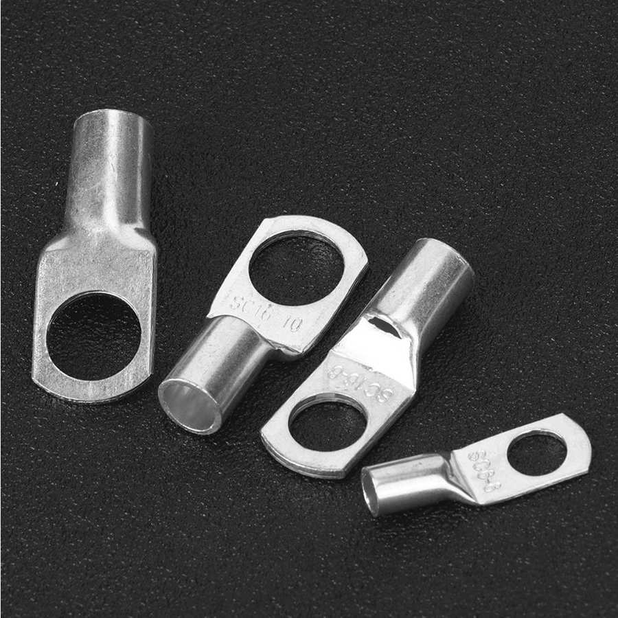 Conjunto de terminales de cobre para alternador de coche, Piezas para camiones, conectores de Terminal de Cable de crimpado para coche, conector eléctrico de bajo voltaje