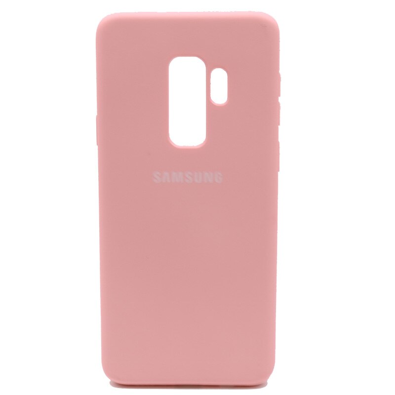 Samsung Galaxy S9/S9 Plus S9 + Seidige Silikon Abdeckung Soft-Touch-Oberfläche Zurück Schutzhülle Für Samsung s9/S9plus: For S9 Plus / Pink