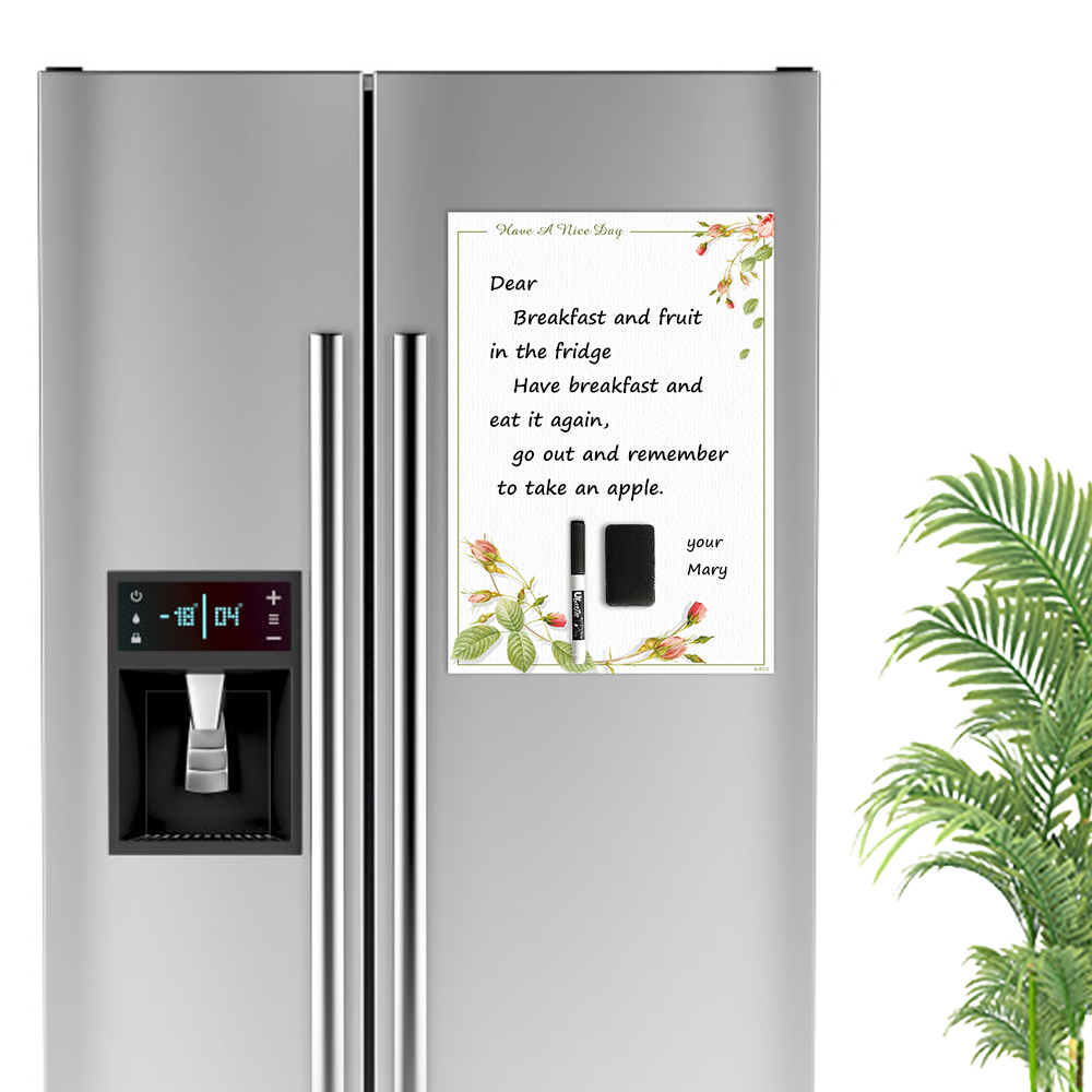 A3 Magnetic Whiteboard Marker Eraser Fridge Magnet Sticker Erasable Painting Writing Week Plan Reminder Board Notepad Sheet List