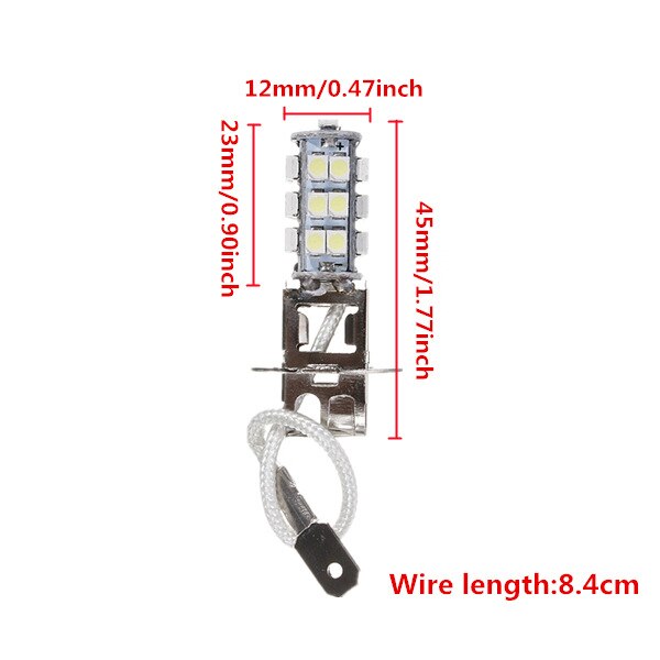 Auto Led Mistlamp H3 1210-25led Led Mistlamp Anti Fog Lamp 3528 Chip Led Dimlicht Lamp Auto Accessoires