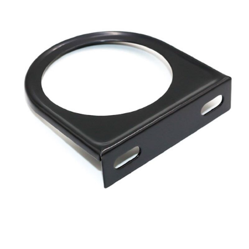 52mm universal et-huls automatisk modificeret instrumentmålerstativ, bilmålerholder til 2- tommer enkelt hul: Metal sort