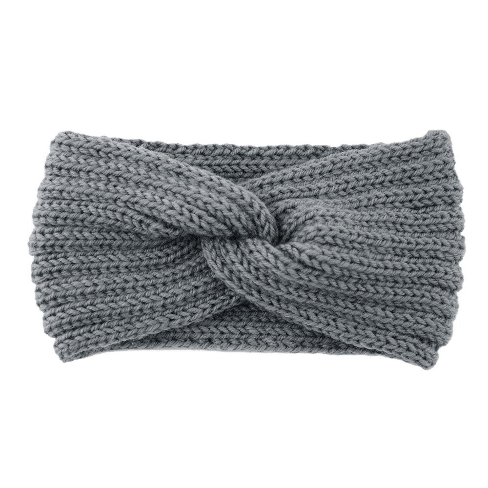 Winter Warmer Oor Gebreide Hoofdband Tulband Voor Lady Vrouwen Gehaakte Boog Brede Stretch Haarband Band Headwrap Haaraccessoires: F