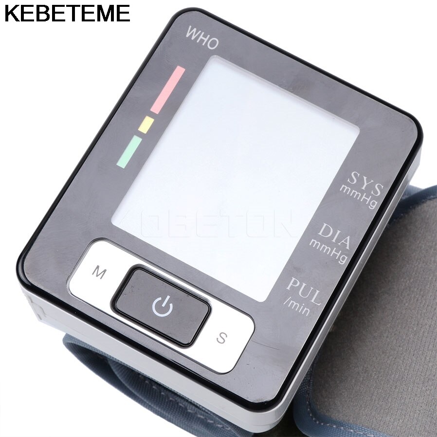 LCD Digitale Display Screen Home Automatische Pols Pulse Bloeddrukmeter en tonometer Monitor Heart Beat Meter