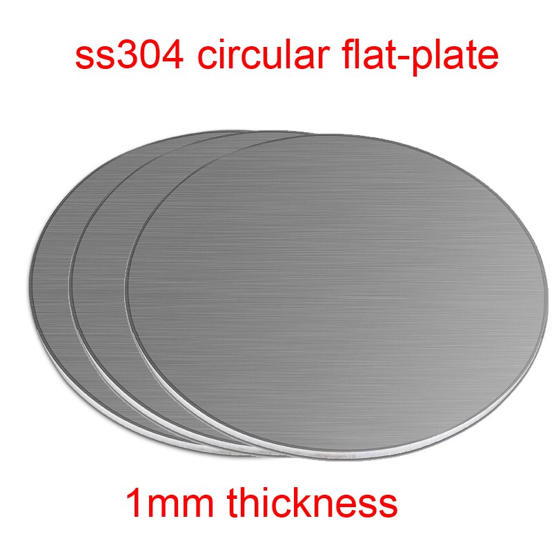 1mm thickness stainless steel circular plate 304 disc plate ss304 circular flat-plate round corrosion resistant disk sheet