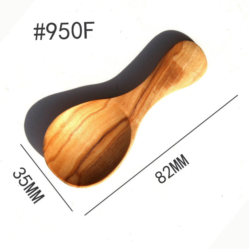 Olijf Houten Gebruiksvoorwerp kleine kitchenwares houten hand gemaakt Spatel en Lepel vork mes 8 set leuk voor kinderen #950: 950F