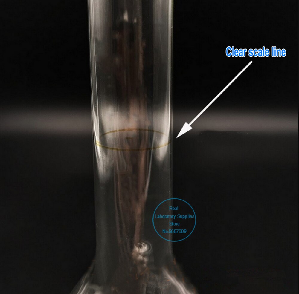 1pc 5ml to 500ml lab gennemsigtigt kvartsglas målekolbe den lange hals kvantitative flaske til skoleeksperiment