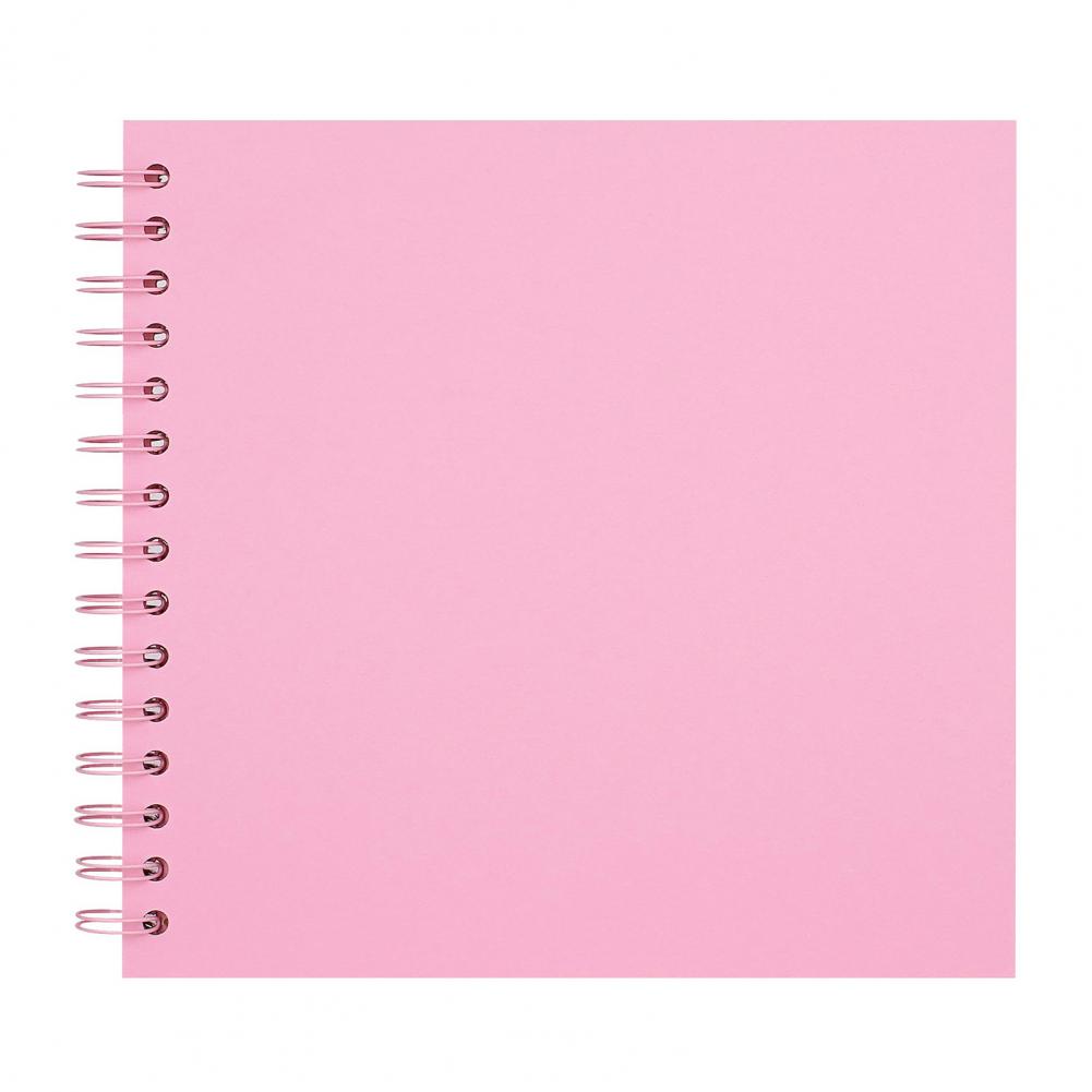 Fotoalbum 40/34 sider dobbeltrådinnbinding gjør-det-selv hardt omslag spiral utklippsbok fotoalbum 20 ark fotobok med tykke sider: Rosa