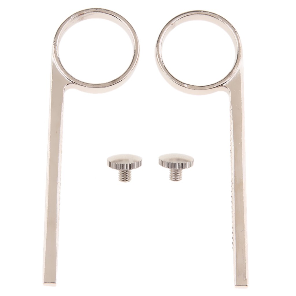 2 piezas de la trompeta de anillo de dedo con arreglar tornillos para trompeta de sustitución de instrumento partes