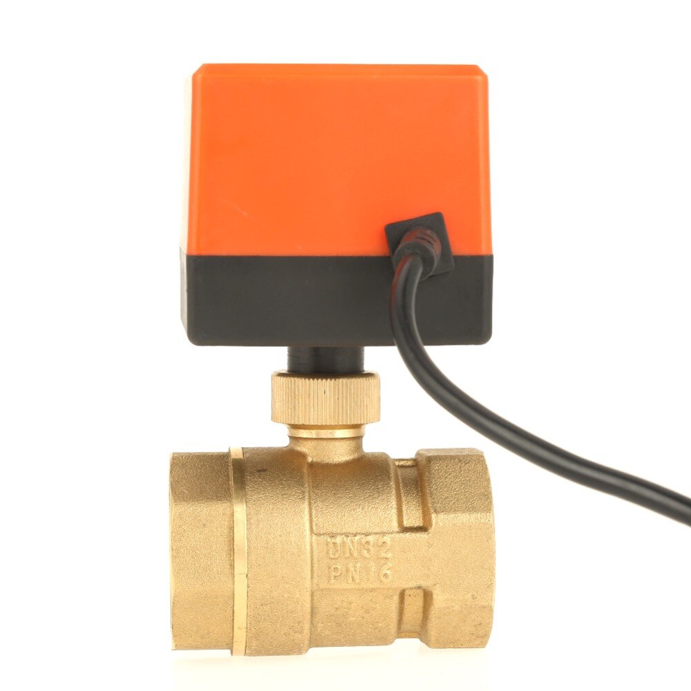 Water Controlling Valve 2Way 3Wire AC 220V Motorized Ball Valve 2
